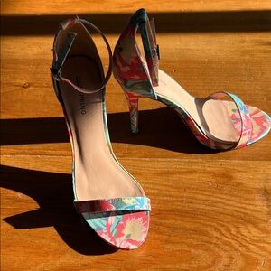 Call It Spring Multicolor Floral Heels